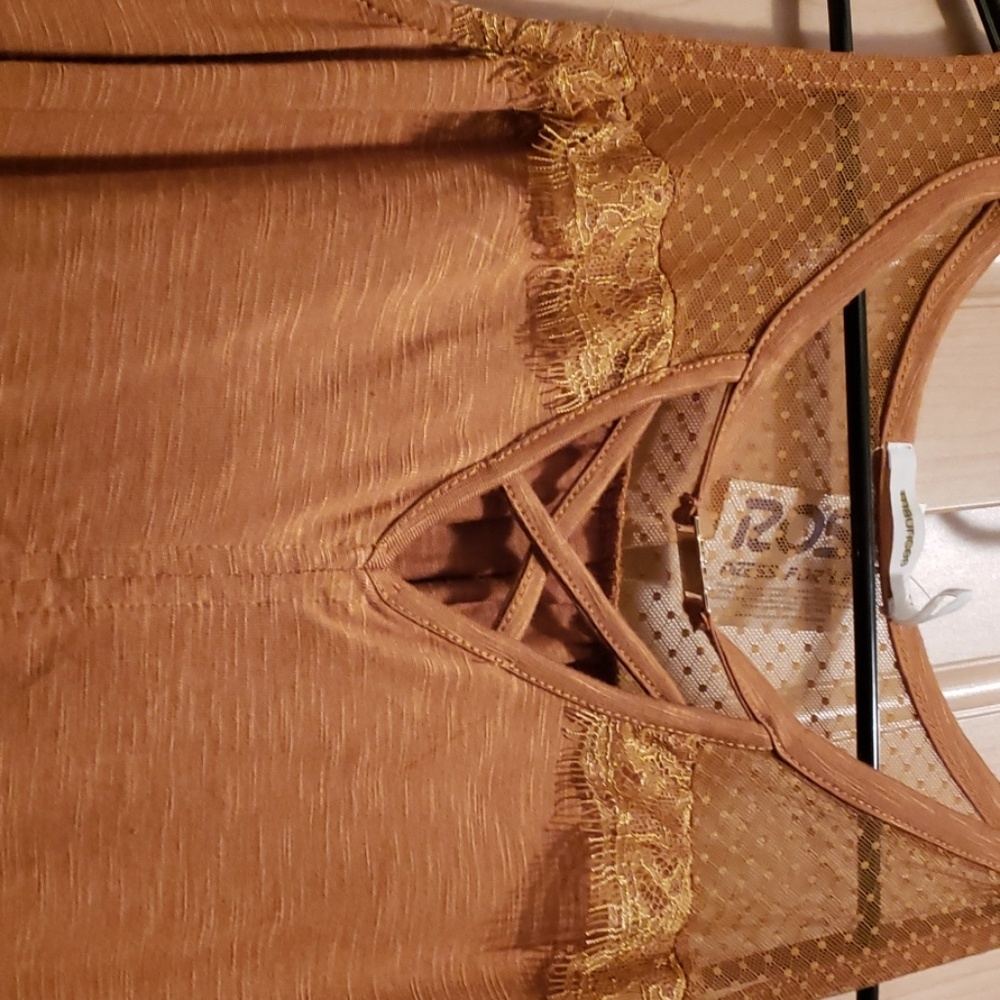 Ladies Gold Dress Shirt